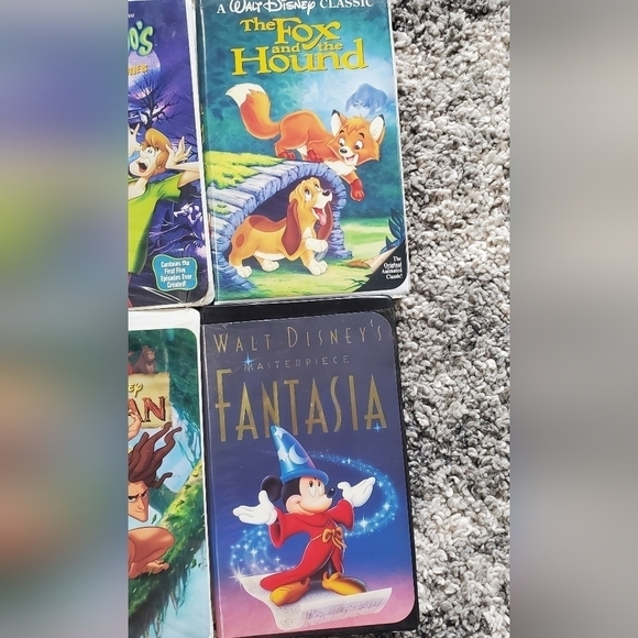 VINTAGE Walt Disney Black Diamond VHS lot of 6 - Picture 2 of 14